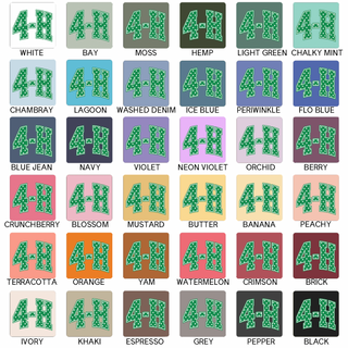 4-H Polka Dot– Comfort Colors T-Shirt