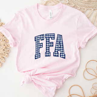 Blue Plaid FFA- Bella Canvas T-Shirt