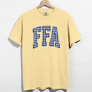 Blue Plaid FFA– Comfort Colors T-Shirt
