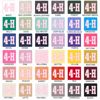 Pink Checker 4-H– Infant/Toddler/Youth