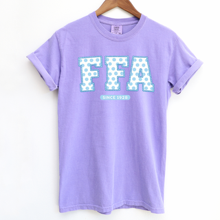 Baby Blue Polka Dot FFA – Comfort Colors T-Shirt