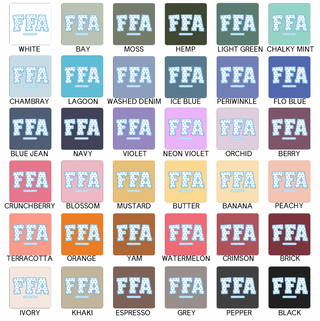 Baby Blue Polka Dot FFA – Comfort Colors T-Shirt