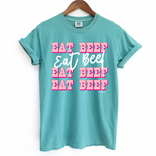 Pink Western Eat Beef Dolly – Comfort Colors T-Shirt