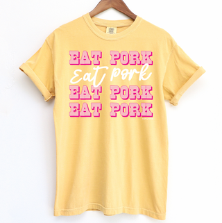 Pink Western Eat Pork Dolly – Comfort Colors T-Shirt
