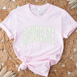 Varsity Floral Agvocate Green- Bella Canvas T-Shirt