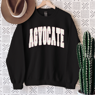 Varsity Floral Agvocate Pink– Crewneck