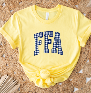 Blue Plaid FFA- Bella Canvas T-Shirt
