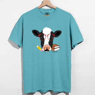Nerdy Dairy Cow– Comfort Colors T-Shirt