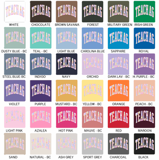 Colorful Plaid Teach Ag– Hoodie