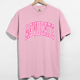 Pink Stripe Agvocate– Comfort Colors T-Shirt