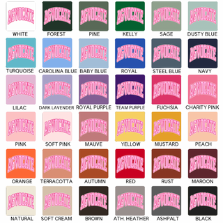 Pink Stripe Agvocate- Bella Canvas T-Shirt