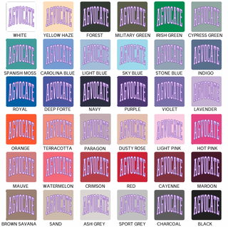 Purple Plaid Agvocate– Crewneck