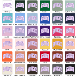 Purple Stripe Agvocate- Bella Canvas T-Shirt