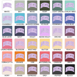 Purple Stripe Agvocate– Comfort Colors T-Shirt