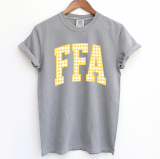 Yellow Plaid FFA– Comfort Colors T-Shirt