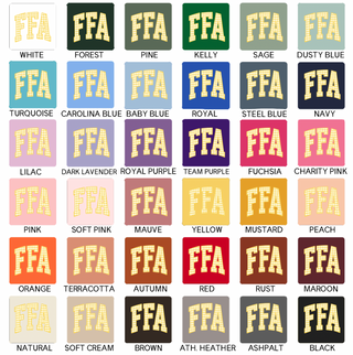 Yellow Plaid FFA- Bella Canvas T-Shirt