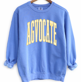 Yellow Plaid Agvocate– Crewneck