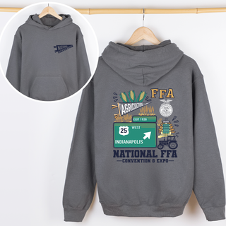 National FFA Indy Road Sign– Hoodie - Front & Back!