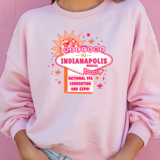 INDY Marquee Pink– Crewneck
