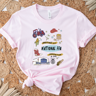 National FFA Watercolor Western- Bella Canvas T-Shirt