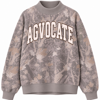PREORDER -Woodsy AGVOCATE Camo Mock Neck - Ships 10/15