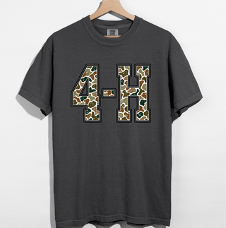 Camo 4-H– Comfort Colors T-Shirt
