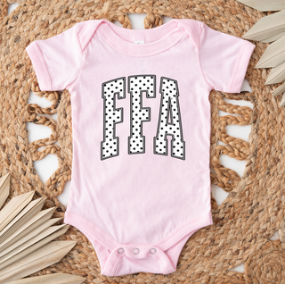 White/Black FFA Polka Dot– Infant/Toddler/Youth