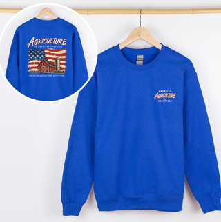 AAO Flag American Tradition– Crewneck - Front & Back!