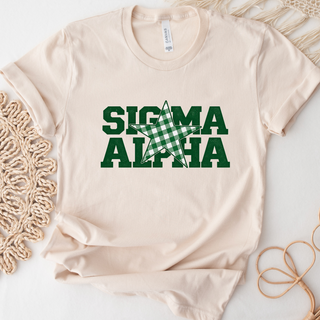 Sigma Alpha Star- Bella Canvas T-Shirt