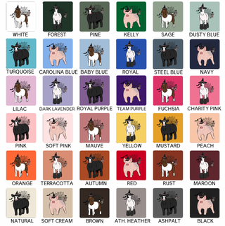Floral Witch Animals-CHOOSE YOUR ANIMAL- Bella Canvas T-Shirt