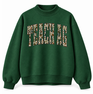 PREORDER!!! - Camo Teach Ag | Hunter Green | Mock Neck - **Starts Shipping 11/30**