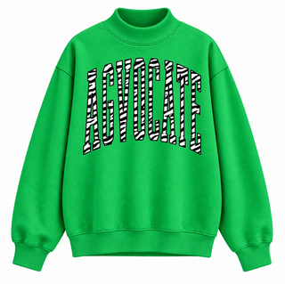 PREORDER!!! - ZEBRA AGVOCATE | Kelly| Mock Neck - **Starts Shipping 11/30**