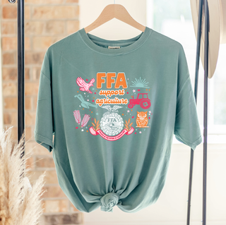 Support Agriculture Symbols – Comfort Colors T-Shirt