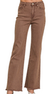 BROWN - FRAYED HEM