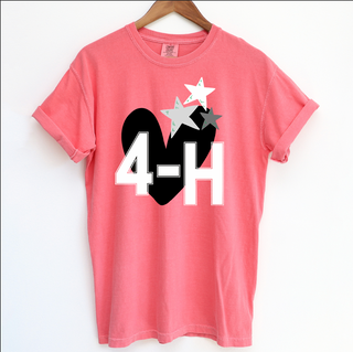 4-H - Heart And Stars – Comfort Colors T-Shirt
