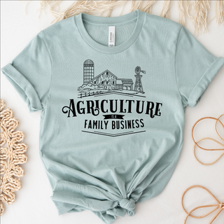 Agriculture is a Family Business Black Ink - Bella Canvas T-Shirt