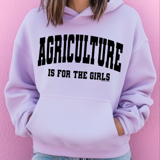 Agriculture is for the Girls Black Ink - Hoodie