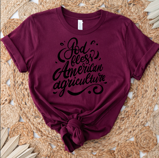 God Bless American Agriculture Black Ink – Bella Canvas T-Shirt