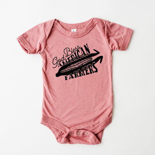 God Bless American Farmers Black Ink - Infant/Toddler/Youth