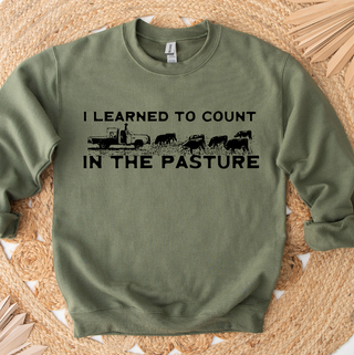 I Learned To Count in the Pasture - Crewneck