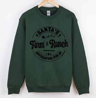 Santa's Farm And Ranch Black INK – Crewneck