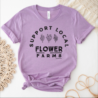 Support Local Flower Farms  – Bella Canvas T-Shirt