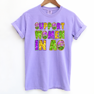 MARDI GRAS SUPPORT WOMEN IN AG– Comfort Colors T-Shirt