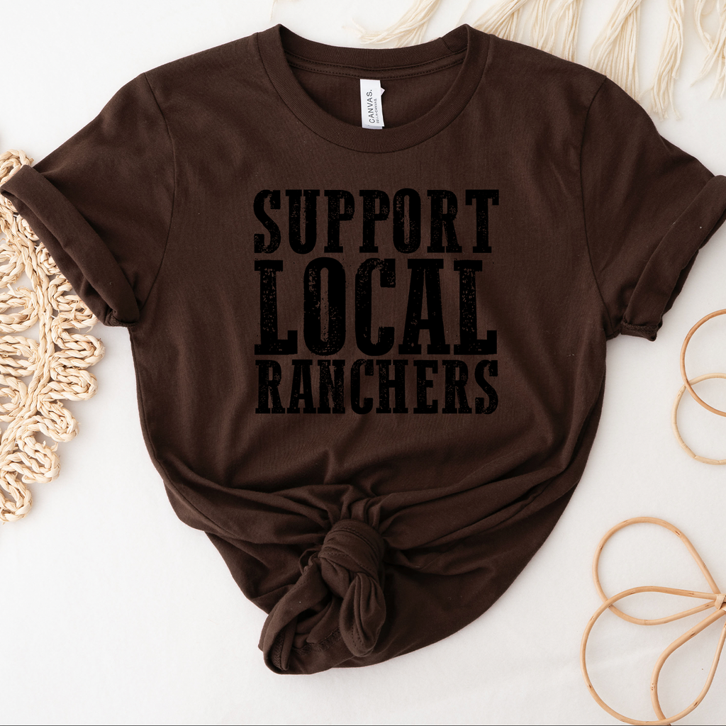 Support Local Ranchers – Bella Canvas T-Shirt – Wandering Maverick Boutique
