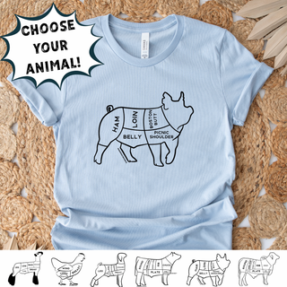 CUTS - CHOOSE YOUR ANIMAL - Bella Canvas T-Shirt