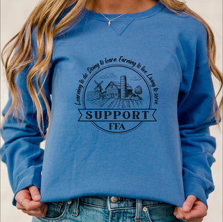 Support FFA Barn Sketch – Crewneck