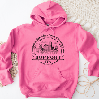 Support FFA Barn Sketch – Hoodie