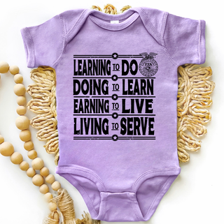 Bold FFA Motto Black Ink - Infant/Toddler/Youth