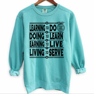 Bold FFA Motto Black Ink – Crewneck