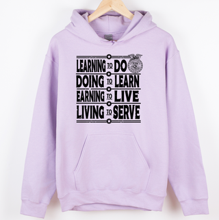 Bold FFA Motto Black Ink – Hoodie